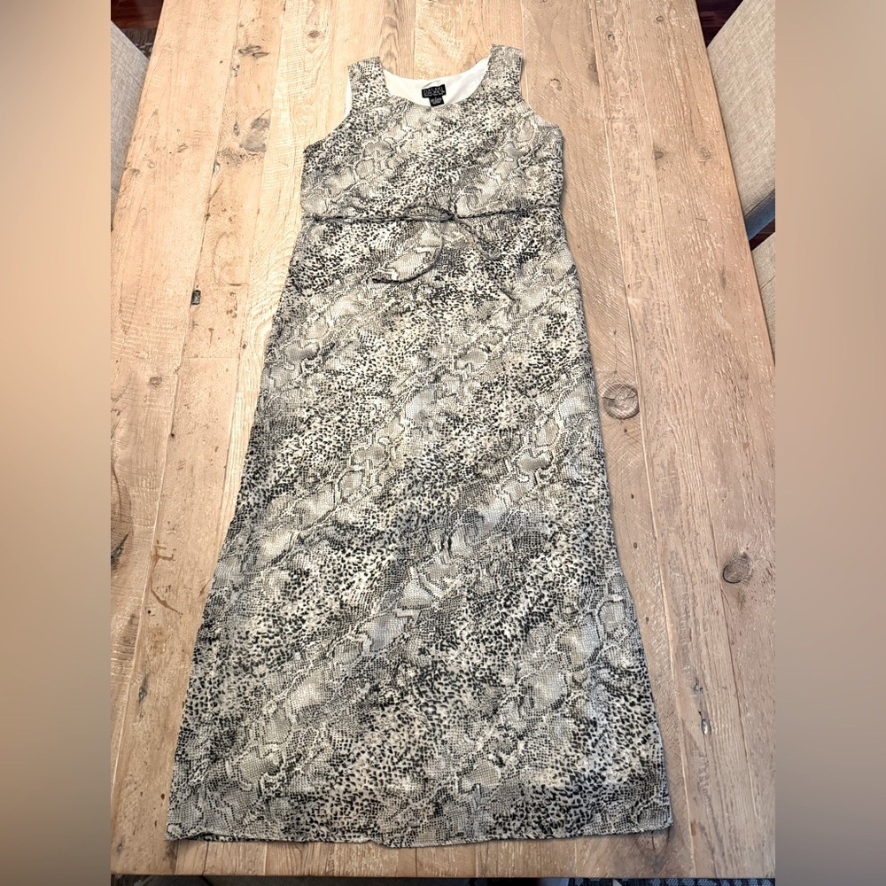 Rasiki New York London Tokyo sheath dress snake skin print S
